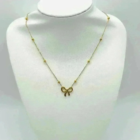 Carrie Bow Gold Pendant Necklace - Picture 1 of 5